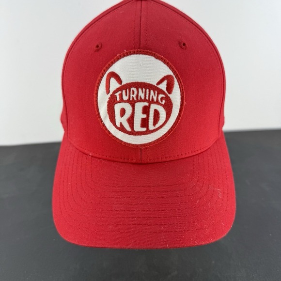 Disney Other - Pixar's Turning Red Logo Hat Exclusive Flexfit Embroidered Hat Small Medium